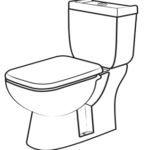 one piece toilet icon